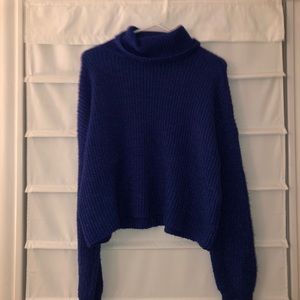 Royal Blue Turtle Neck Sweater